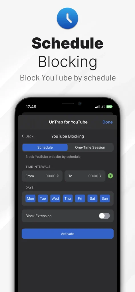 iPhone version UnTrap for YouTube app, YouTube app enhancement, YouTube ad blocker, YouTube distraction remover, AI YouTube summaries, YouTube productivity [C]