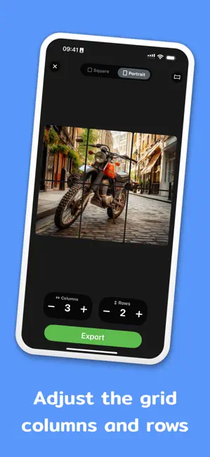 image editing tool, photo grid app, social media photo editor, panorama photo creator, InstantGrid